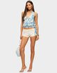 EDIKTED Abstract Backless Tie Halter Top image number 5