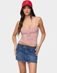 EDIKTED Tova Striped Scoop Tank Top image number 1