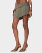EDIKTED Janah Asymmetric Fold Over Mini Skort image number 2