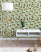 DENY DESIGNS Cat Coquillette Tiger Collection: Mint Orange 2" x 8" Wallpaper Panel image number 3