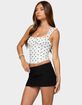 EDIKTED Marcella Wide Strap Mesh Corset image number 2