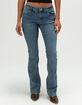 RSQ Womens Low Rise Butterfly Bootcut Jeans image number 3