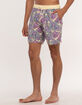 BLUE CROWN Acrylic Jungle Mens 7" Swim Shorts image number 3