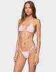 EDIKTED Azalea Crochet Triangle Bikini Top image number 2