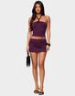 EDIKTED Maggi Knotted Mesh Mini Skirt image number 5