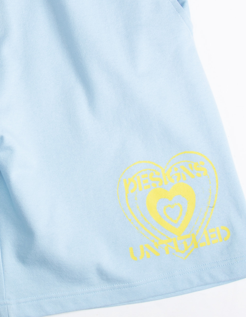 DESIGNS UNTITLED Punk Heart Mens Sweat Shorts image number 2