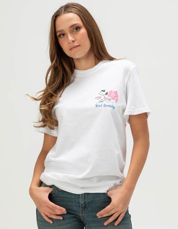 RIOT SOCIETY x Peanuts Snoopy Surf Womens Tee Alternative Image