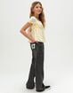 RSQ Girls 67 Eyelet Patch Wide Leg Jeans image number 3