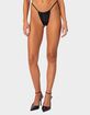 EDIKTED Bruna Faux Leather Bikini Bottom image number 1
