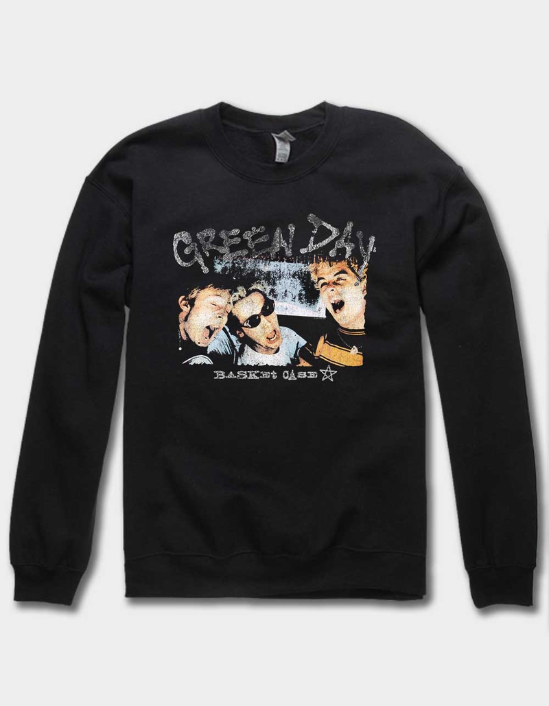 GREEN DAY Basket Case Distressed Unisex Crewneck Sweatshirt image number 0