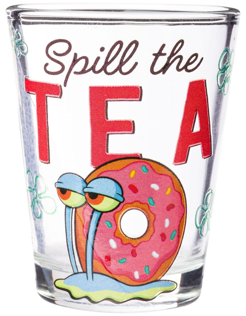 SPONGEBOB SQUAREPANTS Modern Quote 4 Pack Mini Glass Set image number 2