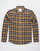VSTR Sunshine Mustard Mens Flannel Shirt image number 1