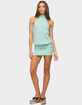 EDIKTED Milah Striped Halter Neck Mini Dress image number 1