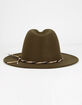 Felt Fedora Olive Hat image number 2