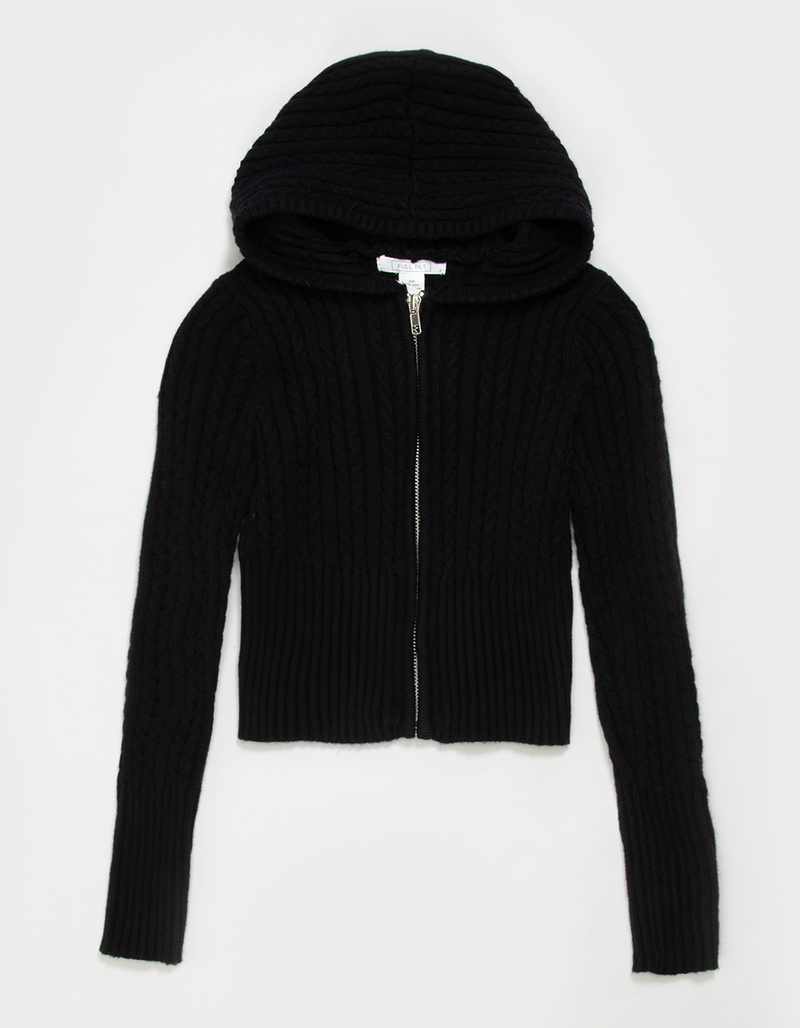 FULL TILT Cable Girls Zip-Up Hoodie image number 1
