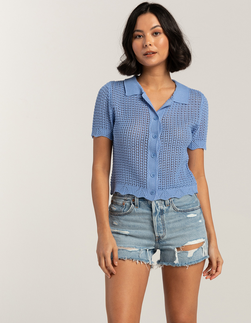 LEVI'S 501 High Rise Womens Denim Shorts - Earthquake image number 3