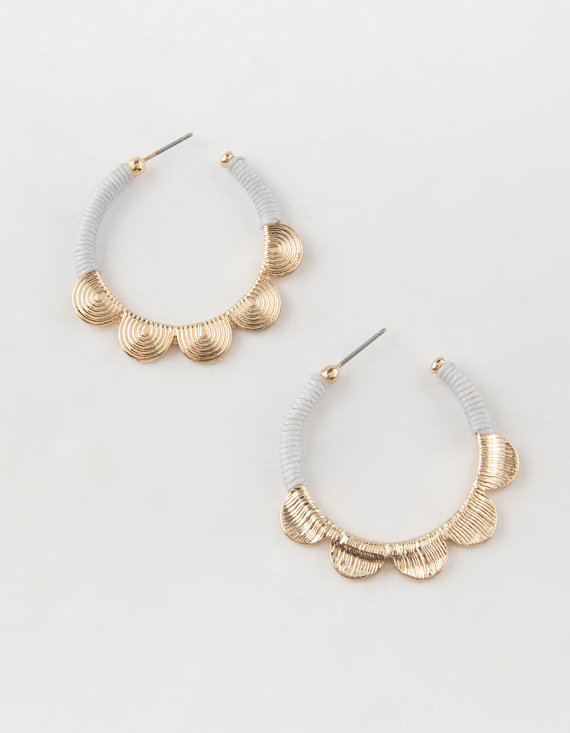 FULL TILT Coin Hoop Earrings image number 0