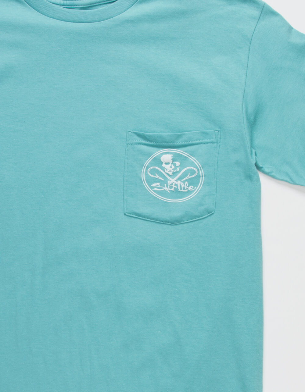 SALT LIFE Skull N Hooks Mens Pocket Tee 