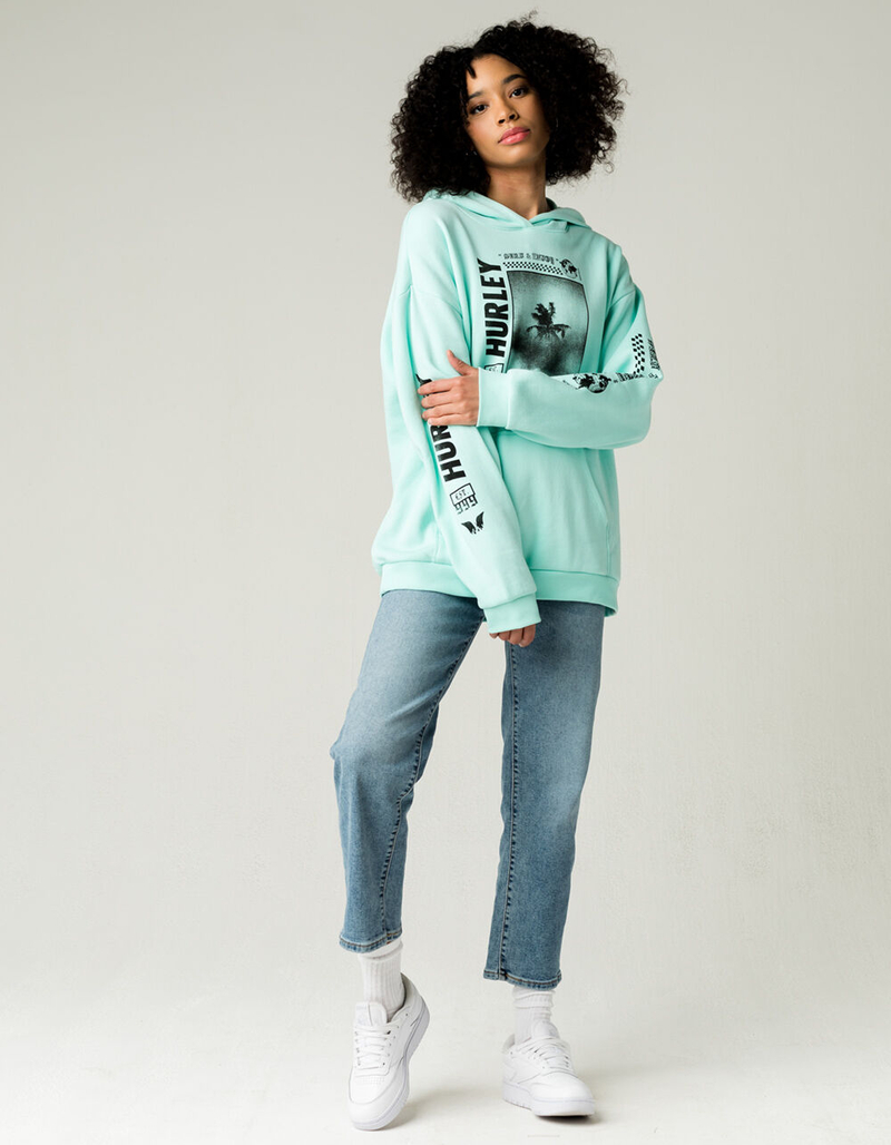 HURLEY Palm Trip Womens Oversized Hoodie image number 5