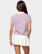 EDIKTED Lennie Striped Polo Top image number 3