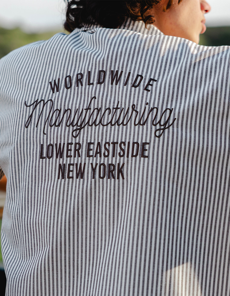 RSQ Mens Embroidered Button Up Shirt image number 1