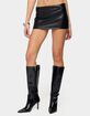 EDIKTED Viki Faux Leather Mini Skort image number 1