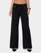EDIKTED Grommet Tie Waist Low Rise Baggy Jeans image number 1
