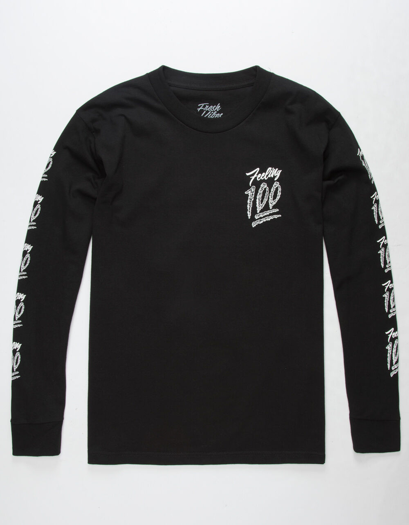 FRESH VIBES Feeling Hundred Mens T-Shirt image number 3