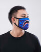 Blue Camo Shark Fashion Face Mask image number 3