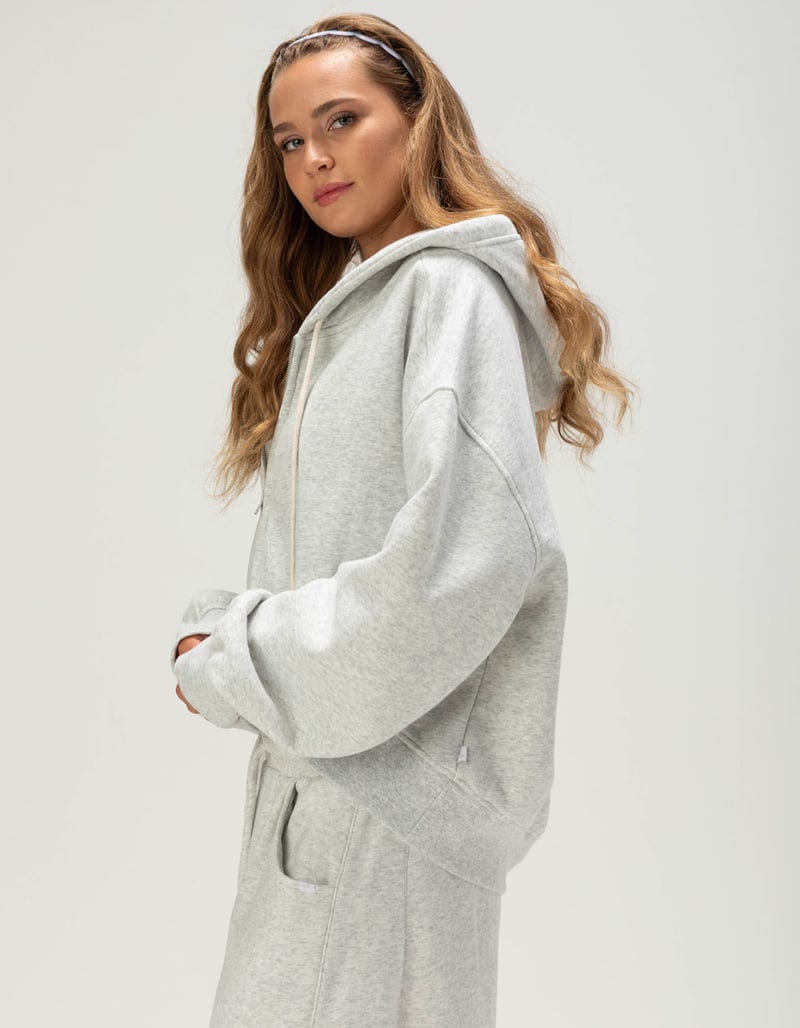 BDG Urban Outfitters Hoxton Womens Crop Zip-Up Hoodie image number 2