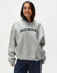 HYPE AND VICE University of Michigan Womens Crewneck Sweatshirt image number 1