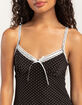 RSQ Womens Polka Dot Mesh Slip Dress image number 5