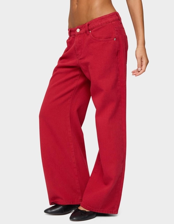 EDIKTED Petite Roman Low Rise Slouchy Jeans Alternative Image