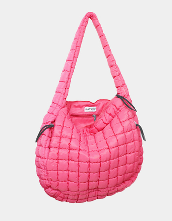 KATYDID Oversized Quilted Hobo Tote Bag Alternative Image