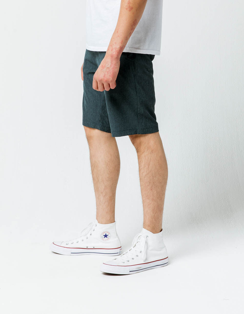 NITROUS BLACK Format Teal Blue Mens Hybrid Shorts image number 3