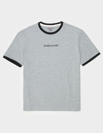 GUESS JEANS Embroidered Mens Ringer Tee Primary Image