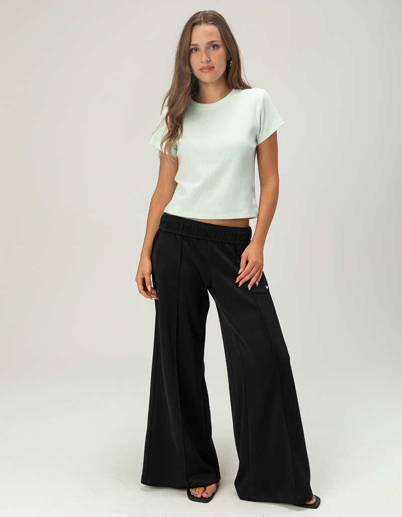 NIKE Sportswear Womens Mid Rise Wide Leg Track Pants image number 0