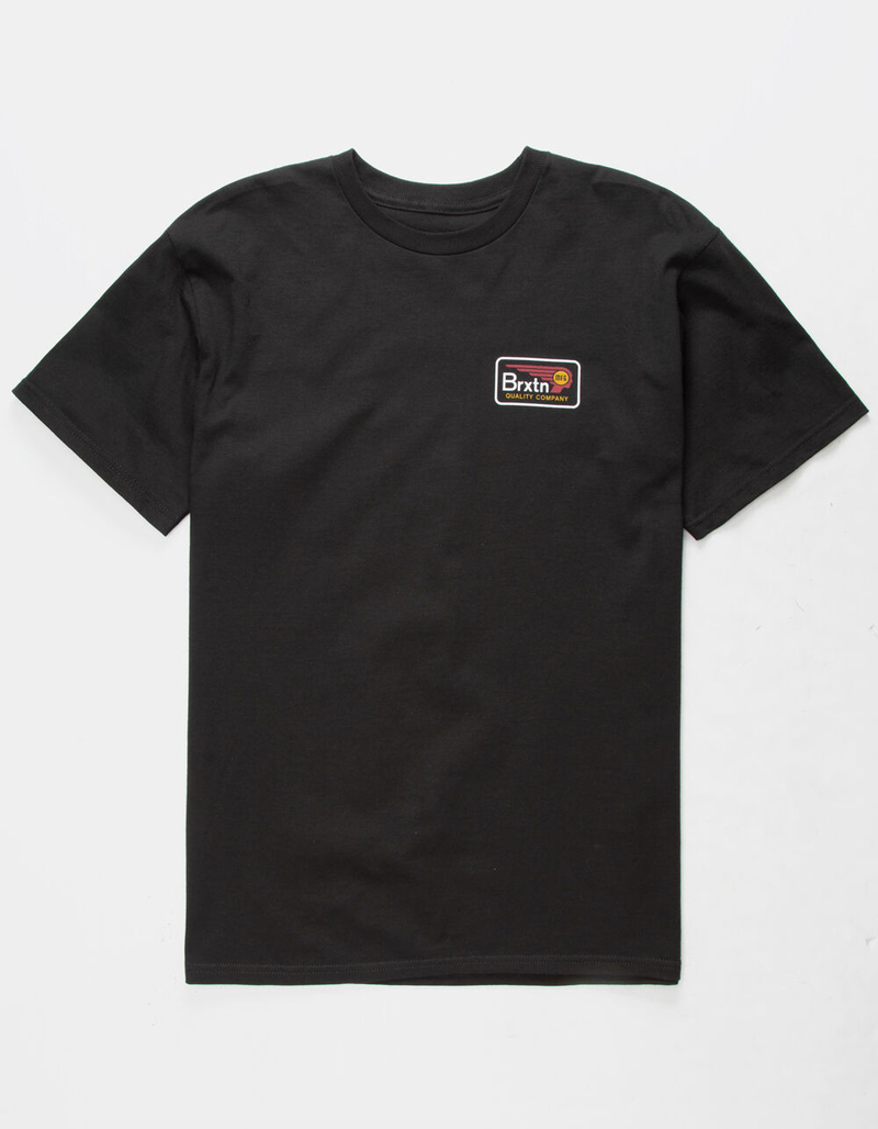 BRIXTON Messenger Black Mens T-Shirt image number 1