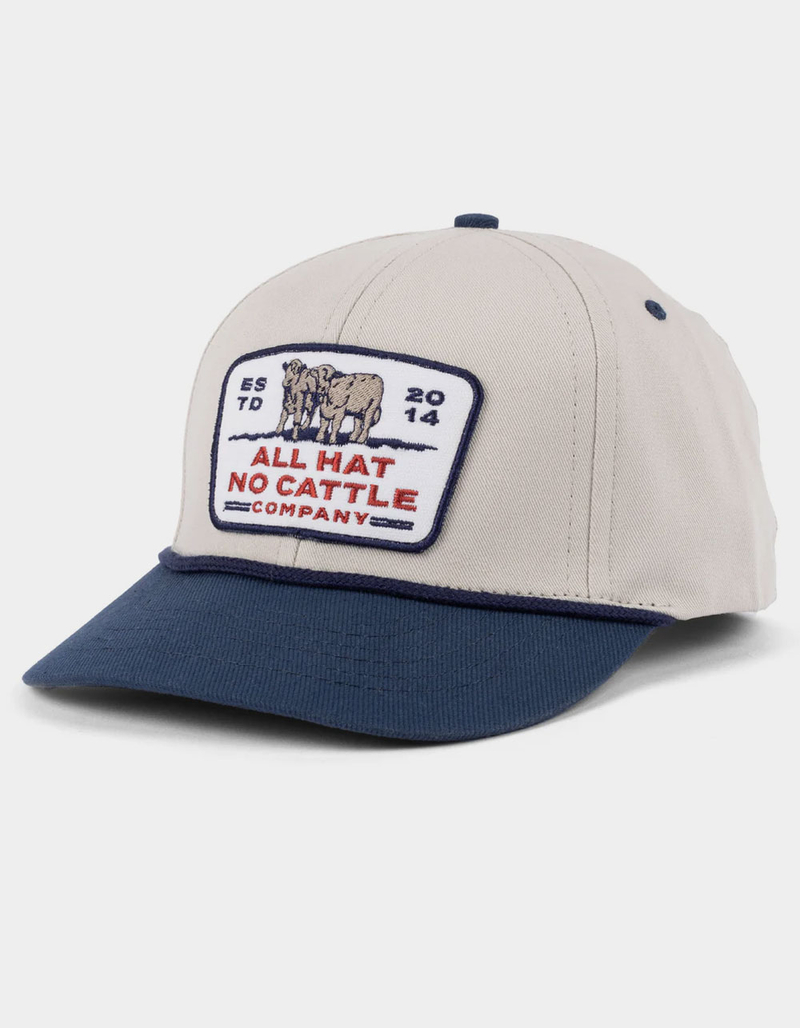 SENDERO PROVISIONS CO. All Hat No Cattle 5 Panel Snapback Hat NAVY