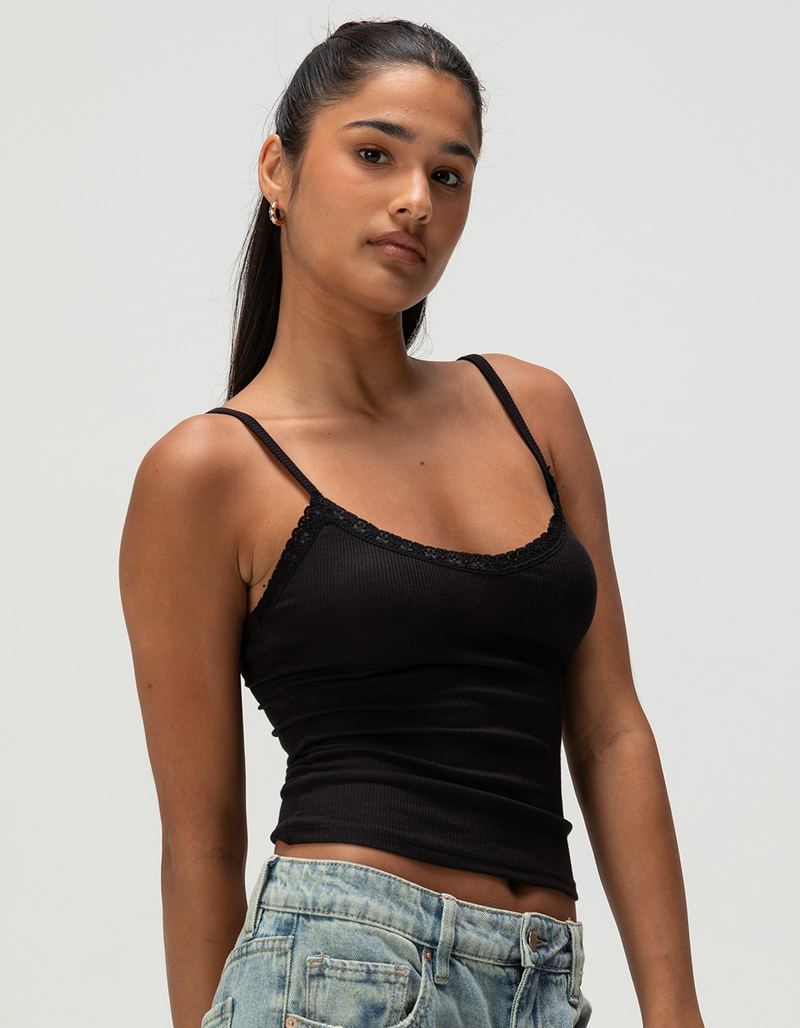 TILLYS Womens Lace Trim Cami image number 2
