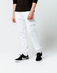 UNCLE RALPH Brush French Terry White Mens Jogger Pants image number 4