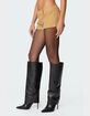 EDIKTED Shane Faux Suede Micro Shorts image number 4