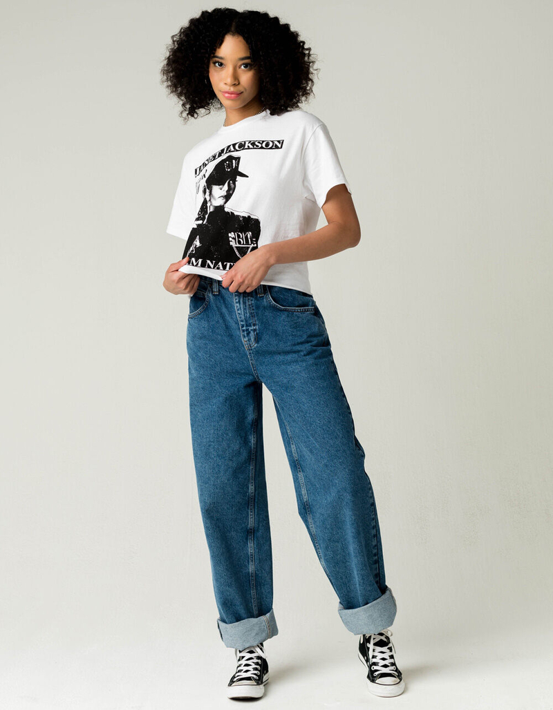 WEST OF MELROSE Janet Jackson Womens Crop Tee image number 3