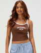 RSQ Womens California Embroidered Tank Top image number 1