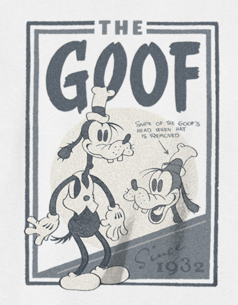 DISNEY 100TH ANNIVERSARY The Goof Unisex Kids Tee - WHITE
