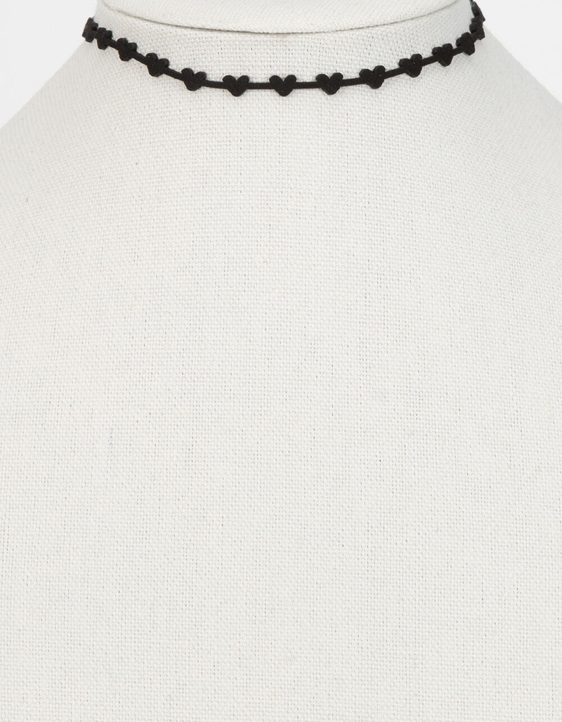 FULL TILT 3 Pack Heart & Circle Choker Set image number 1