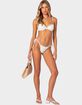 EDIKTED Eyelet Cupped Bikini Top image number 2