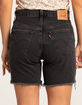 LEVI'S 501 High Rise Mid-Thigh Womens Denim Shorts - Night Ruin image number 4