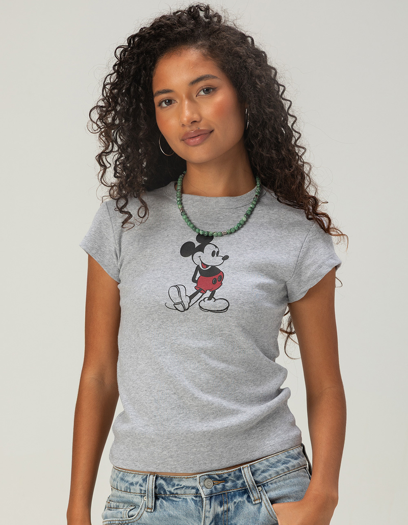 DISNEY Mickey Mouse Womens Baby Tee image number 0