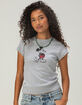 DISNEY Mickey Mouse Womens Baby Tee image number 1